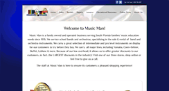 Desktop Screenshot of musicmaninc.com